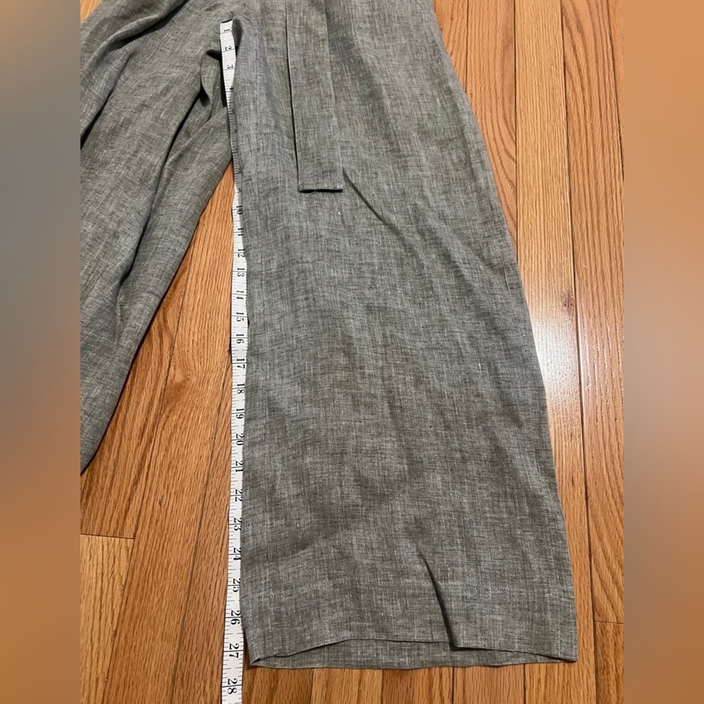 Theory Patch-Pocket Jumpsuit in Hemp. Size 00 color - willow melange - Picture 13 of 14